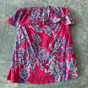 Lilly Pulitzer strapless top